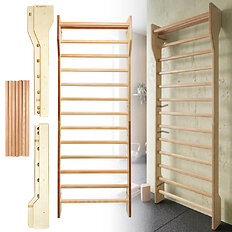 Drabinka gimnastyczna inSPORTline Shapemar 250x90 cm ∙ 14 szczebli ∙ nośność 130 kg ∙ drewno bukowe