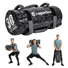 Worek treningowy / torba do ćwiczeń z uchwytami inSPORTline FitBag Camu 30 kg ∙ 7 uchwytów ∙ trening funkcjonalny ∙ cross-training