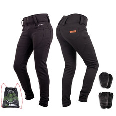 Damskie legginsy motocyklowe W-TEC Wombutta ∙ wyjmowane protektory CE ∙ efekt push-up ∙ oddychająca podszewka mesh