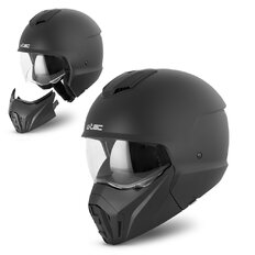 Kask modułowy motocyklowy W-TEC Satalone ∙ 2 w 1 ∙ homologacja ∙ skorupa ABS ∙ wyjmowana wyściółka ∙ zapięcie mikrometryczne