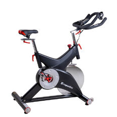 Profesjonalny rower treningowy spinningowy inSPORTline Epsilon Max ∙ nośność 150 kg ∙ płynna regulacja oporu ∙ cichy pasowy napęd ∙ LCD