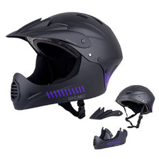 Kask Downhill W-TEC Campanero Noir ∙ full face ∙ wytrzymały ∙ bezpieczny ∙ komfortowa wyściółka ∙ system wentylacji