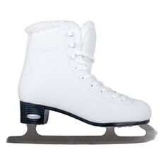 Damskie łyżwy figurowe z ciepłym futerkiem inSPORTline Glacy ∙ system Safety Ankle ∙ amortyzacja Comfort Fit ∙ stal TÜV
