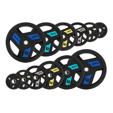 Olimpijskie obciążenia gumowane inSPORTline Herk OL 50 mm 1,25-25 kg ∙ uchwyty ergonomiczne ∙ powłoka poliuretanowa