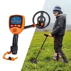 Dziecięcy wykrywacz metali inSPORTline Goldino ∙ LCD z ikonami ∙ 3 tryby AUDIO ∙ teleskopowa rączka ∙ waga 480 g ∙ regulacja czułości ∙ wodoodporny