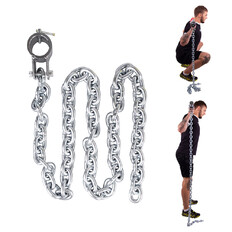 Łańcuch siłowy / treningowy inSPORTline Chainbos ∙ 15 kg ∙ stalowa konstrukcja ∙ montaż na sztangę ∙ do przysiadów i martwych ciągów