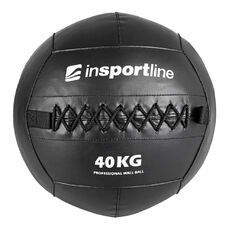 Piłka lekarska Walbal SE 40 kg inSPORTline ∙ pętle do taśmy, liny  ∙ podwójne szycie ∙ wytrzymała powłoka PVC ∙ BLACK EDITION