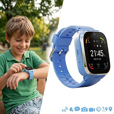 Smartwatch dla dzieci z GPS i funkcją wideo-rozmów inSPORTline Amiaro 4G LTE IP67
