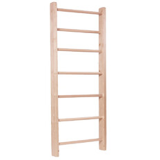 Drabinka gimnastyczna inSPORTline Steadyline 200×80 cm ∙ 7 szczebli ∙ nośność 130 kg ∙ drewno świerkowe ∙ lakierowana