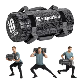 Worek treningowy / torba do ćwiczeń z uchwytami inSPORTline FitBag Camu 10 kg ∙ 7 uchwytów ∙ trening funkcjonalny ∙ cross-training