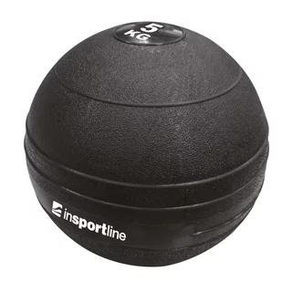 Piłka lekarska inSPORTline Slam ball do ćwiczeń 5 kg ∙ powierzchnia antypoślizgowa ∙ trening funkcjonalny