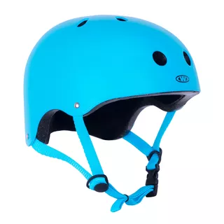 Kask na rolki, deskorolkę, fiszkę WORKER Neonik BLU niebieski