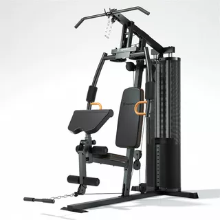 Wielofunkcyjny atlas do ćwiczeń inSPORTline C35 ∙ górny i dolny wyciąg ∙ modlitewnik i ławka ∙ stos 69,5 kg