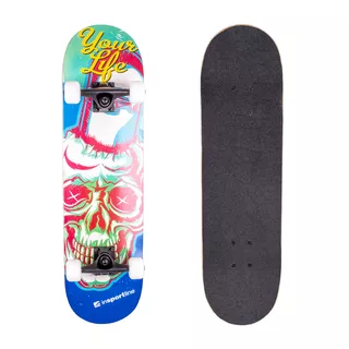 Deskorolka inSPORTline Mindblower 31" ∙ 7-warstwowy deck z klonu ∙ trucki aluminiowe ∙ koła 52 mm ∙ łożyska ABEC 7 chrome ∙ nośność 150 kg