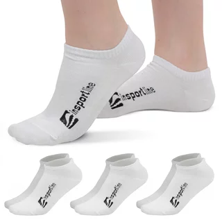 Skarpetki bambusowe do kostki stopki inSPORTline Silvatic Ankle AG+ antybakteryjne - 3 pary - Biały