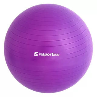 Piłka gimnastyczna / fitness do ćwiczeń Top Ball inSPORTline 75 cm ∙ nośność 600 kg ∙ antypoślizgowa powierzchnia - Fioletowy