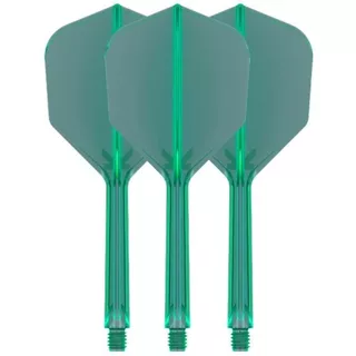 Nasadki z piórkami w jednym Target K-Flex No6 Medium 3 szt. - Zielony