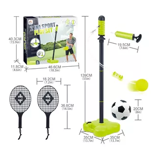 Dziecięcy zestaw gier 2w1 tetherball, kickball inSPORTline SPS550 - OUTLET