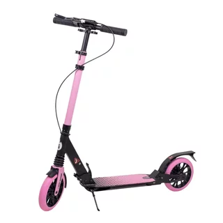 Hulajnoga miejska inSPORTline Discoleta ∙ koła 200 mm ∙ amortyzacja przód/tył ∙ hamulec tarczowy + nożny ∙ 6,5 kg ∙ nośność 100 kg - Różowy