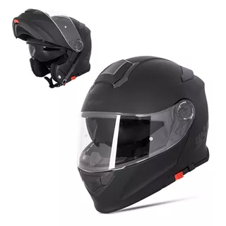 Kask motocyklowy szczękowy z blendą W-TEC Venero - Magic Matt Black