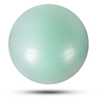 Piłka gimnastyczna inSPORTline Stretch Ball Ø 65 cm ∙ antypoślizgowa ∙ wypustki masujące ∙ nośność 200 kg ∙ pompka w zestawie - Miętowy
