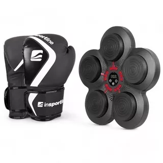 Elektroniczna tarcza treningowa bokserska inSPORTline Smartpunch Shormag ∙ bluetooth ∙ 9 trybów prędkości ∙ efekty świetlne ∙ ZESTAW z rękawicami
