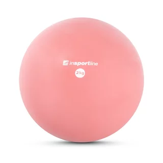 Piłka do jogi inSPORTline Yoga Ball 2 kg ∙ wzmacniająco-stabilizacyjna ∙ do pilates, jogi i rehabilitacji - Różowy