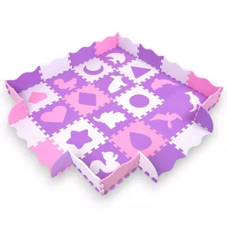 Mata puzzle piankowe inSPORTline Burgino ∙ dla maluchów ∙ 36 elementów ∙ stymulacja motoryki ∙ miękka pianka ∙ z torbą