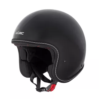 Kask motocyklowy otwarty W-TEC Badachos - Czarny błyszczący