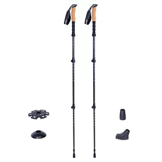 Teleskopowe kijki trekkingowe carbonowe inSPORTline Portello - OUTLET