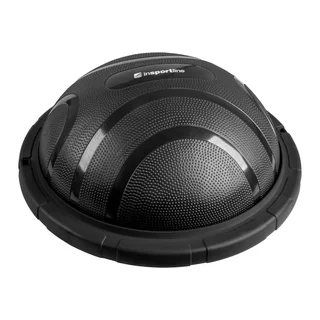 Trener równowagi inSPORTline Dome Edge ∙ poduszka balansująca ∙ dwustronna ∙ Ø 60 cm ∙ do 150 kg ∙ antypoślizgowa powierzchnia - Czarny