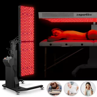 Panel LED do terapii światłem inSPORTline Sumatrin ∙ 750 diod RED + NIR ∙ regulacja intensywności ∙ timer - Czarny