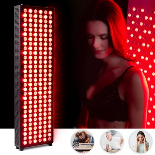 Panel podczerwieni LED terapii światłem inSPORTline Brister 180 LED ∙ RED + NIR ∙ montaż ścienny / stojący - Czarny