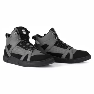 Buty motocyklowe męskie W-TEC Milwook ∙ skóra zamszowa ∙ membrana wodoodporna ∙ ochrona kostek ∙ oddychające