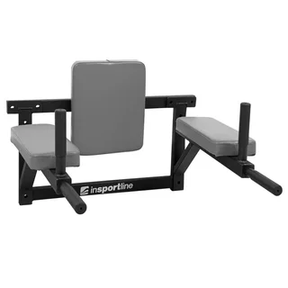 Drążek naścienny inSPORTline RK120 ∙ 4 gumowane uchwyty ∙ ćwiczenia ramion, pleców, brzucha ∙ nośność 100 kg - Szary