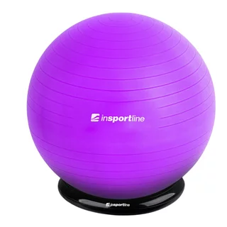 Piłka gimnastyczna z funkcją krzesła inSPORTline Top Ball 85 cm BallBase - Fioletowy