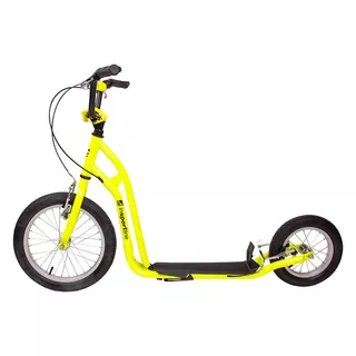Hulajnoga miejska inSPORTline Milester 16/12" ∙ pompowane koła ∙ hamulce V-brake ∙ nośność 100 kg ∙ regulowana kierownica - Limetka