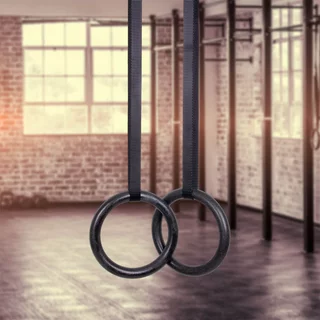 Kółka gimnastyczne inSPORTline CF020 ∙ pierścienie z plastiku ∙ pasy regulowane ∙ nośność 150 kg