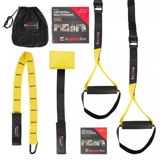 Taśmy fitness inSPORTline MultiTrainer ∙ zestaw wzmacniany moro do ćwiczeń oporowych - Żółty