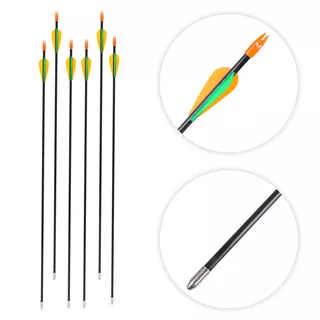 Strzały do łuku inSPORTline Petterson ∙ włókno szklane ∙ spine 700 ∙ grot stalowy 19 g ∙ do 35 lbs ∙ 6 szt.