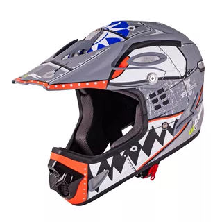 Kask downhillowy W-TEC FS-605 Allride ∙ full face ∙ do roweru i moto ∙ waga 940 g ∙ 13 otworów wentylacyjnych ∙ skorupa ABS ∙ regulowany