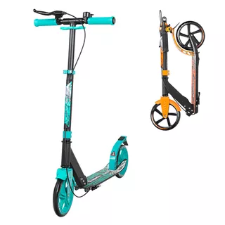 Hulajnoga składana inSPORTline Fricola · aluminiowa · koła 200 mm · waga 4,3 kg · nośność 100 kg · wys. 77-91 cm · hamulec ręczny/nożny