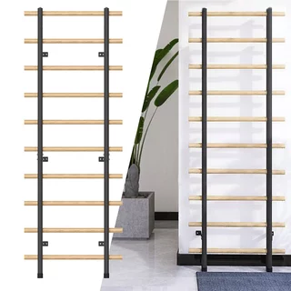 Drabinka gimnastyczna inSPORTline Wootamax ∙ 220x80 cm ∙ nośność 150 kg ∙ bukowe szczeble ∙ uchwyty regulowane