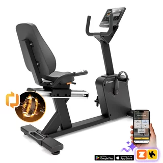 Profesjonalny rower poziomy inSPORTline e-Velocer RMB ∙ wbudowany generator prądu ∙ elektromagnetyczny PMS ∙ 32 poziomy ∙ HRC/WATT