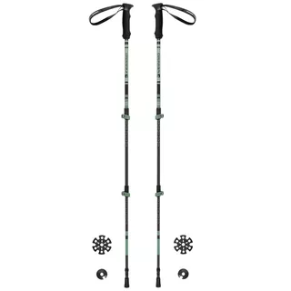 Kijki trekkingowe carbonowe FERRINO Kailash SS23 ∙ ultralekkie 410 g/parę ∙ 3 sekcje ∙ system lock&go ∙ anatomiczny grip