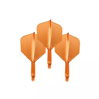 Nasadki i piórka do lotek 2w1 Target K-Flex Neon No.6 Medium 3 szt. - fluo pomarańczowy