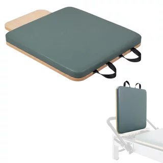 Platforma do odbić do reformera pilates inSPORTline Oquiler ∙ 2 uchwyty ∙ obicie 3 cm ∙ płyta drewniana ∙ łatwa wymiana - Zielony-niebieski