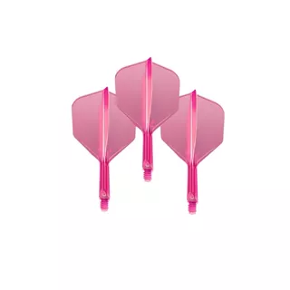 Piórka do lotek do darta Target K-Flex Neon No.6 Short 3 szt. - Różowy fluo