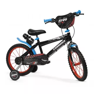 Rowerek dziecięcy z kółkami Toimsa Sport 16" ∙ stabilizujące boczne kółka ∙ bidon z uchwytem ∙ rama stalowa ∙ dla dzieci 5+ lat