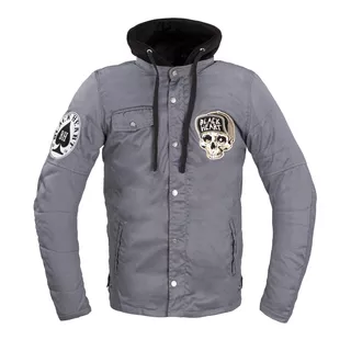 Męska kurtka motocyklowa W-TEC Black Heart Garage Built Jacket ∙ Ochraniacze CE ∙ Kaptur odpinany